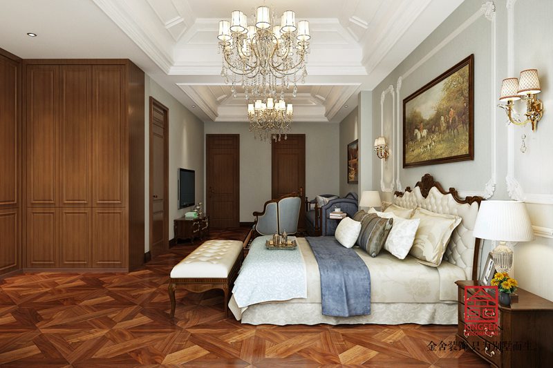 江南新城300平米裝修-歐式風格-臥室
