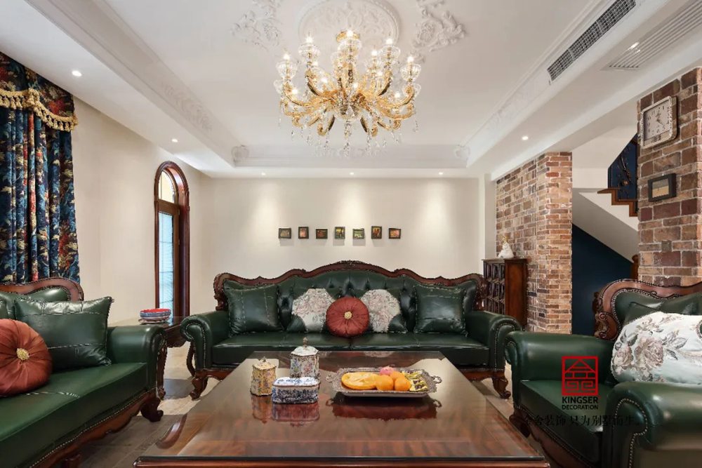 上山間400平米別墅美式風(fēng)格裝修實景