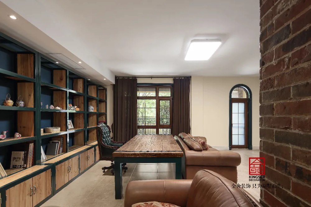 上山間400平米別墅美式風(fēng)格裝修實景