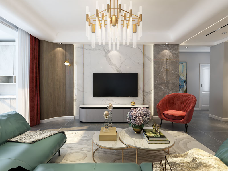 維多利亞三期135平輕奢風格效果圖