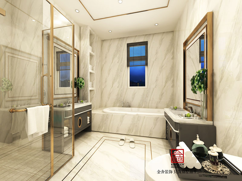  啟銳園190平米新中式裝修衛生間效果圖