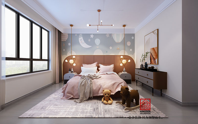 榮盛華府208平米輕奢風格裝修案例