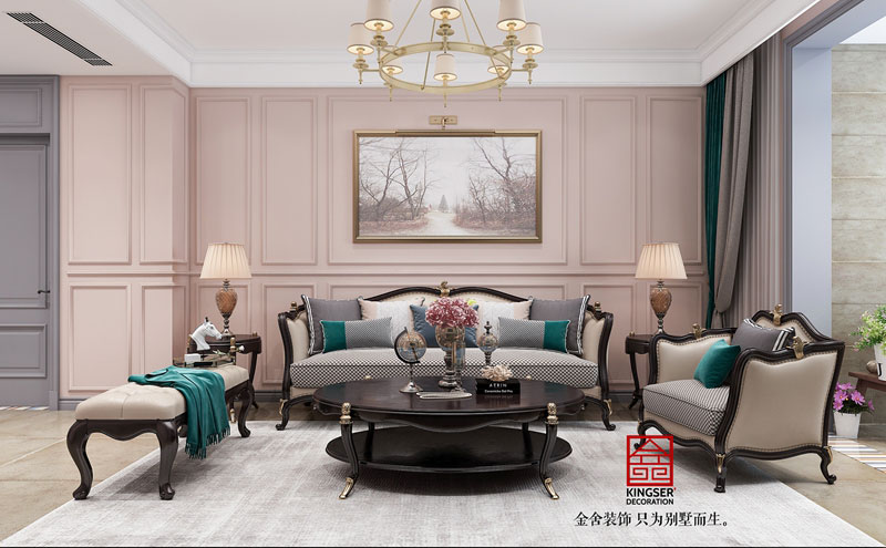 石家莊榮盛城裝修140平現代風格效果圖