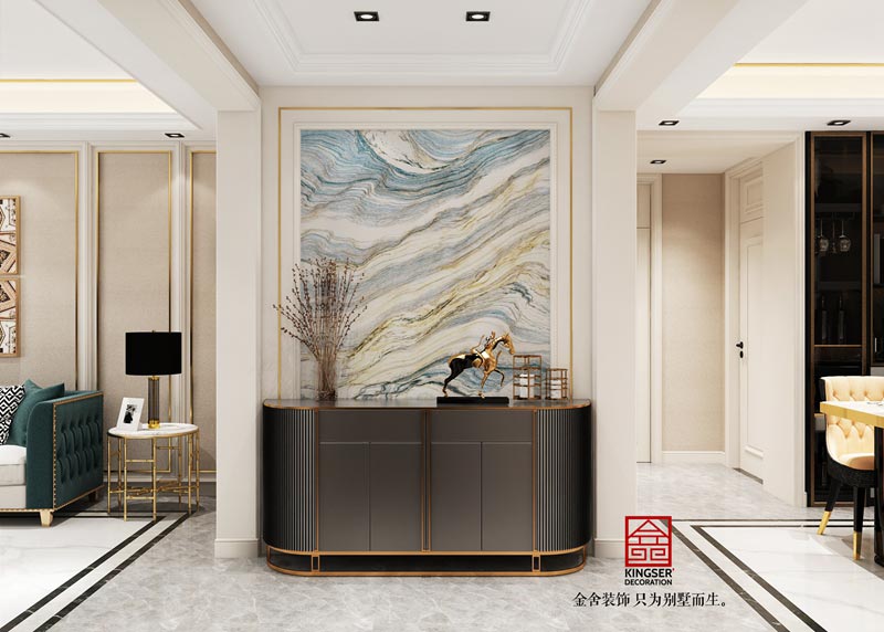 融創中心180平米裝修設計-玄關