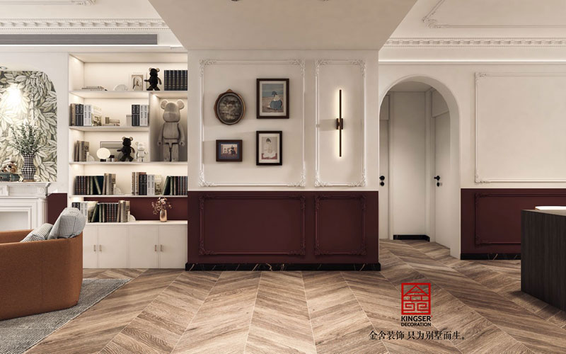 融創中心復古風格裝修-玄關