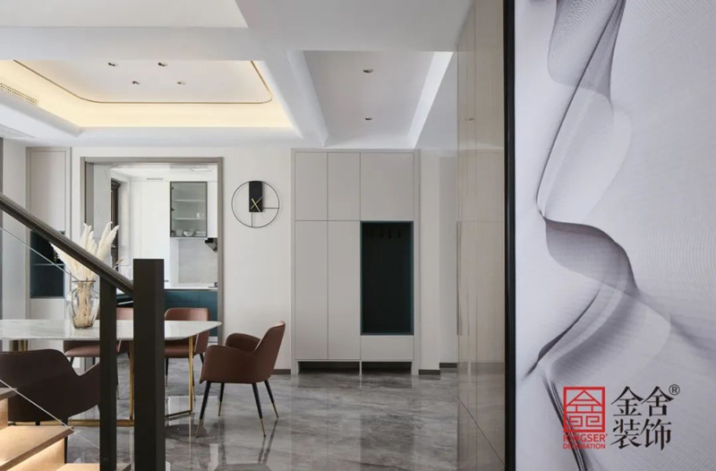 榮盛華府300㎡現代輕奢風格裝修實景圖