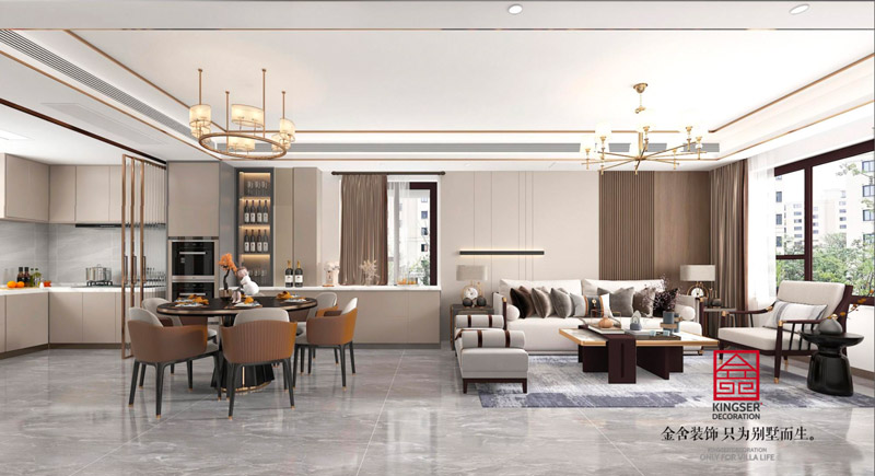 九里晴川現代風格裝修效果圖