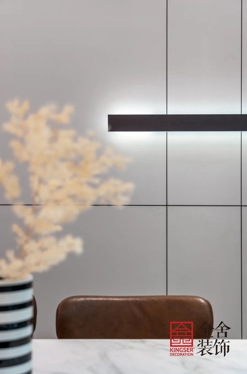 石家莊學校公寓裝修160㎡現代輕奢實景圖