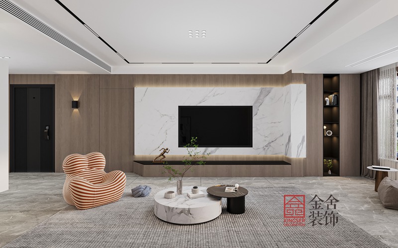 榮盛御府現(xiàn)代風格裝修設計