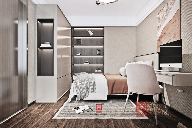 正定文化村100平現代風格裝修效果圖