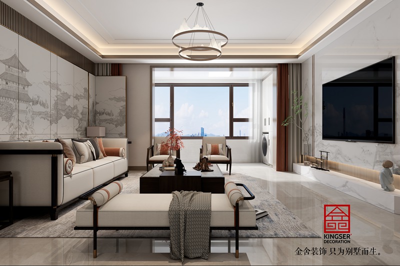 榮盛華新中式風格裝修效果圖