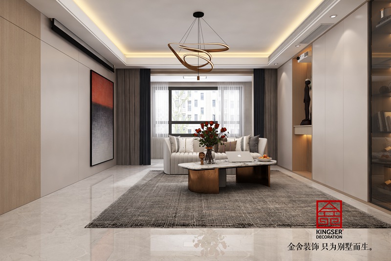 東南智匯城191平輕奢風格裝修效果圖