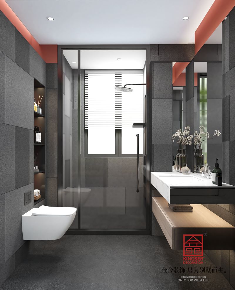 國赫天著180平現代風格裝修效果圖