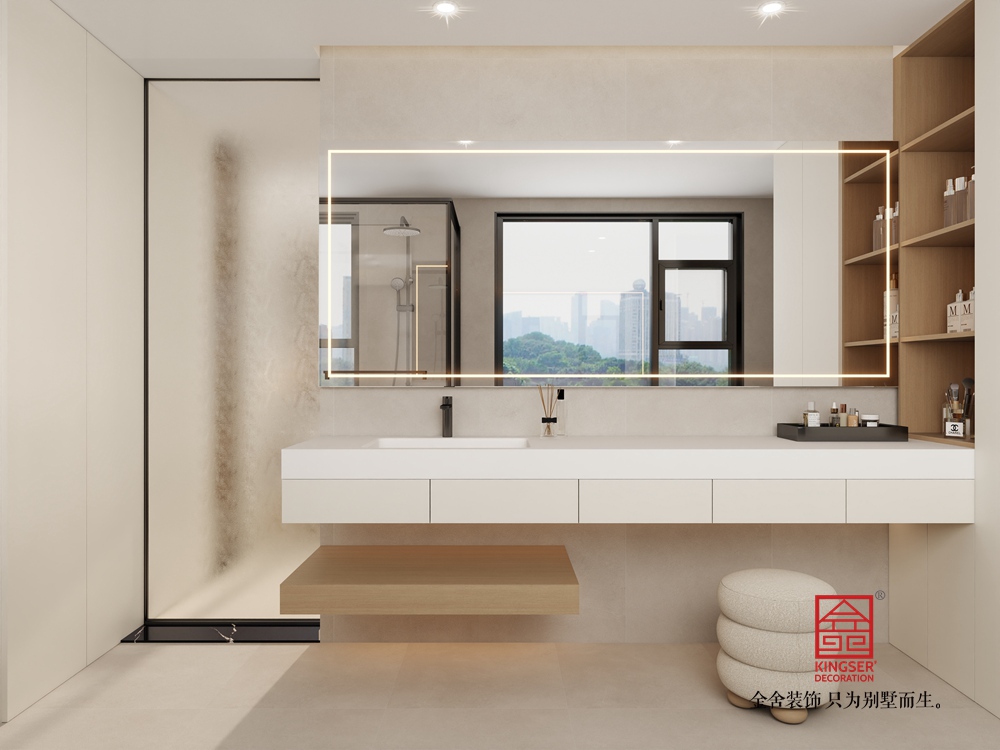 高新苑117平米奶油風裝修-衛(wèi)生間